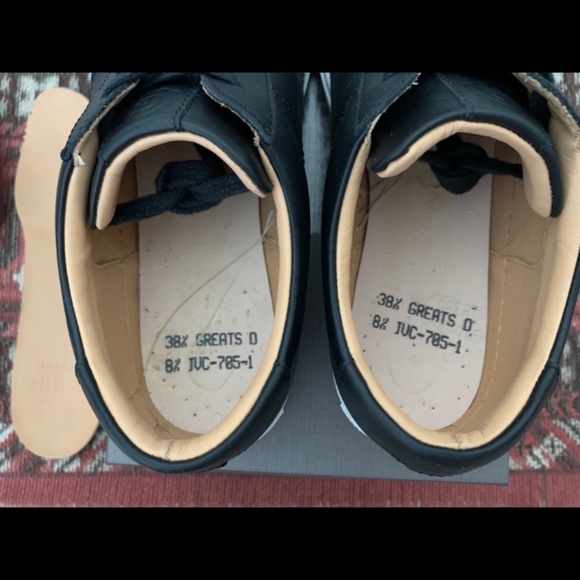 Greats Royale Leather Sneaker Black Size 9 US / 39 EUR updated** - Picture 8 of 9